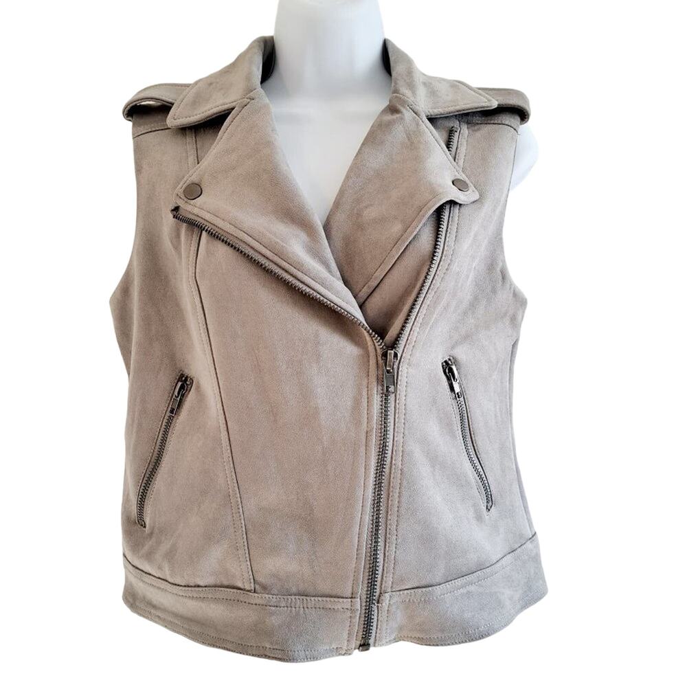Philosophy Faux Leather Moto Vest - Picture 5 of 8